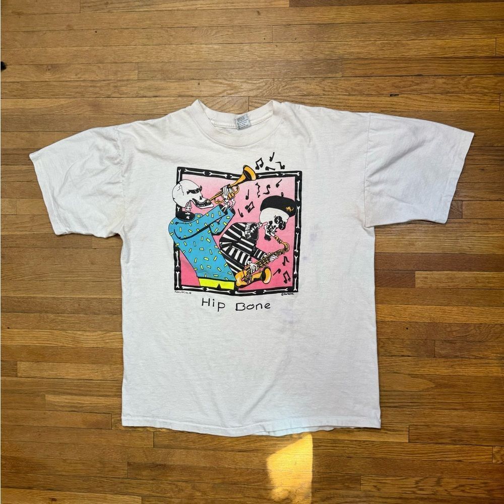 Vintage Hip Bone Jazz Skeleton Shirt